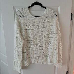Lou & Grey crochet beach sweater NWT size small